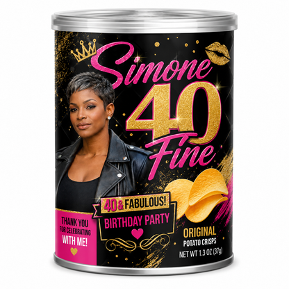 Pringle Can Party Favors