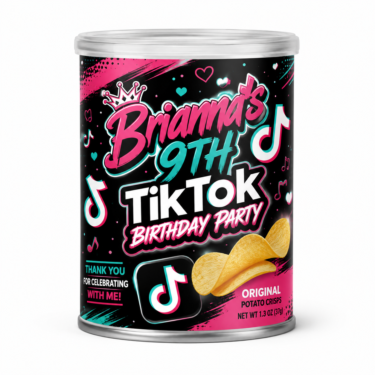 Pringle Can Party Favors